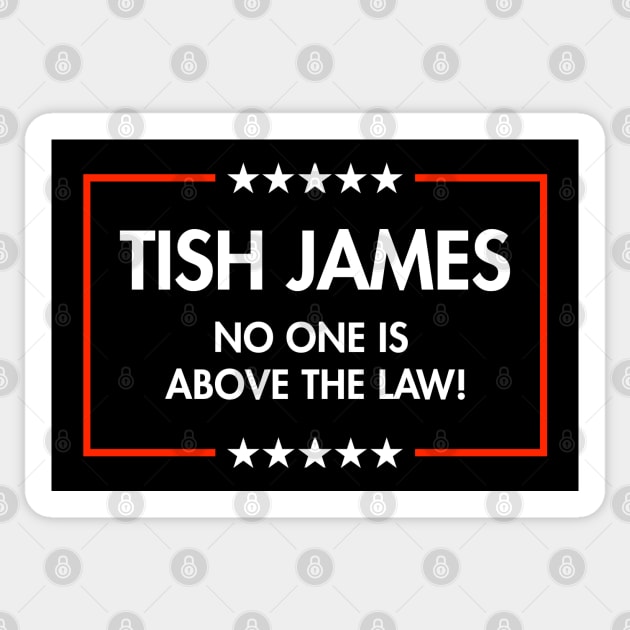 Tish James - No One is Above the Law Sticker by Tainted